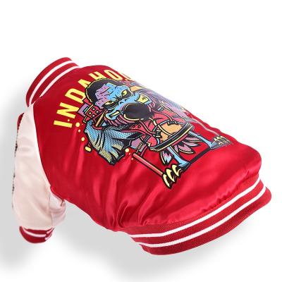 China Viable street fashion trend print brand style dog clothes wholesale pet jacket for sale