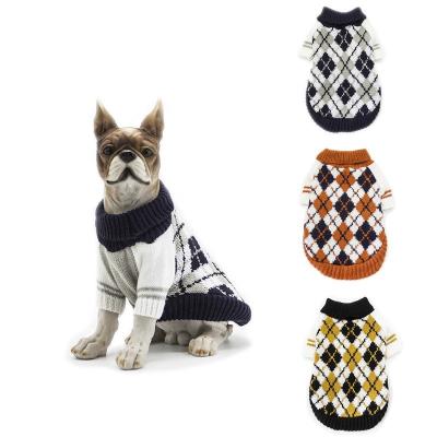 China Whosale Sustainable Pet Clothes Breathable Trend Brand Fashion Cute British Style Sweaters For Cats And Dogs for sale