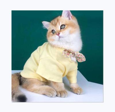 China Sustainable Pet Clothes Breathable And Trendy Anti-hair Falling Brand Fashion Cute Sweaters For Cats And Dogs for sale