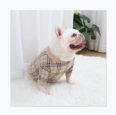 China Sustainable Bulldog Clothes New Style Knitted Sweaters For Dog Clothes Of Autumn And Winter Good Quality for sale