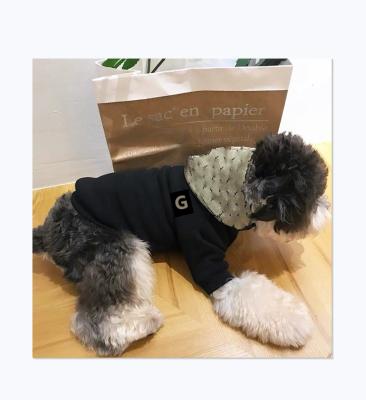 China Viable Trend Classic Wholesale Fashion Bulldog Apparel Luxury Pet Brand Printing Designer Dog Hoodie for sale