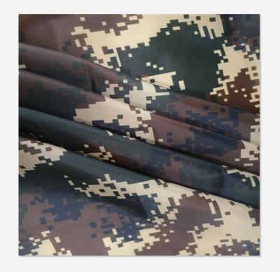 China Cheap Waterproof Fabric Packing In Rolls Army Green 100% Polyester Microfiber Taffeta Camouflage Fabric for sale