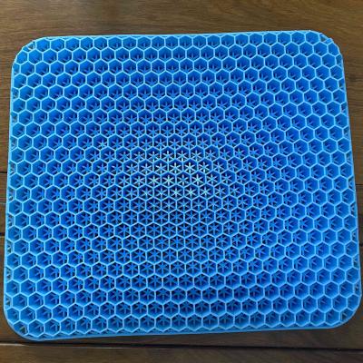 China 2021 hot sale anti-static breathable silicone expanded office chair double gel cushion for sale