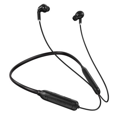 China TF Card Slot (32GB) M60 BT 5.1 Sports Wireless Earphones with TF Slot Music Player Earbuds Neckband Waterproof Headset Stereo MP3 Player for sale