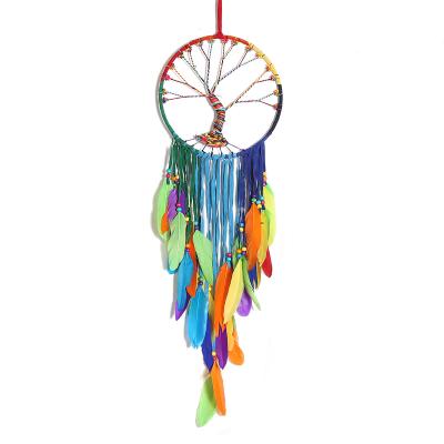 China 2021 NEW Minimalist Tassel Catcher Feathers Hot Dreamy Car Wall Hanging Decoration Ornament for sale