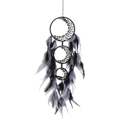 China Factory Wholesale New Design Handmade Blue With Brown Dreamcatcher With Feather Cheap Price Dream Catcher For Sale for sale