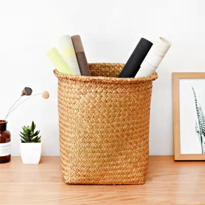 China Sustainable Hot Sale Storage Baskets Cotton Rope Baby Family Basket Woven Laundry Basket for sale