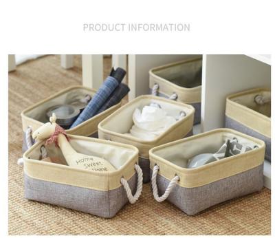 China Large Viable Storage Bins Organizer with Cotton Rope Handle Hot Selling Storage Basket for Home for sale