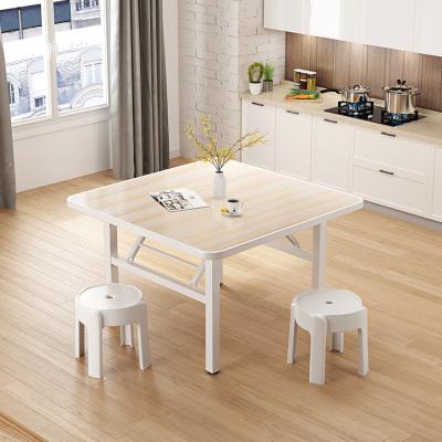 China Kitchen Furniture Space Saving Folding Study Desk Adjustable Portable Wooden Square Dining Table (Size) for sale