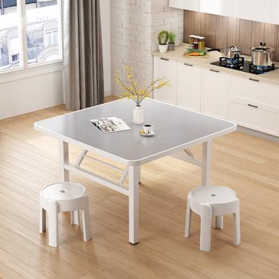 China Adjustable Nordic Modern Elegant Luxury Home Furniture Space Saving Small Dining Table Square (Height) Dining Table for sale