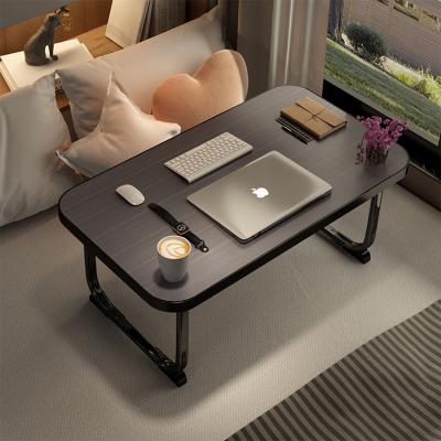 China Foldable Laptop Table (Height) Home Office Space Saving Bed Table Bedroom Black Adjustable Laptop Desk for Students for sale