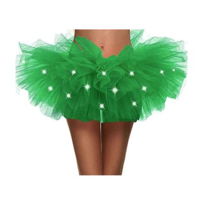 China Factory direct 2021 fashion breathable high quality new style led lights girl tutu dress for sale