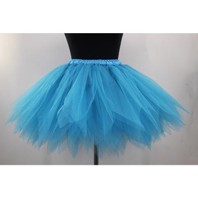 China New Design Best Factory Wholesale Price Summer Breathable Adult Ballet Shorts Tulle Tiered Skirt for sale