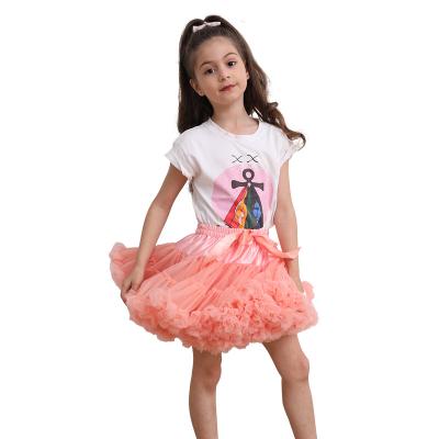 China 2021 New Manufacturer Supply Breathable Children Dance Ballet Chiffon Wrap Skirt for sale