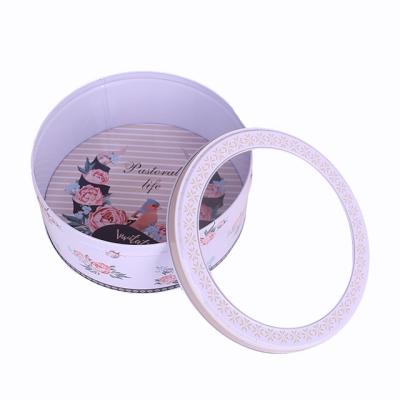 China Gift & Craft Boxes Tin Jar Storage Small Empty Cans Lids Round Container Premium cookies Tins Wrapping for sale