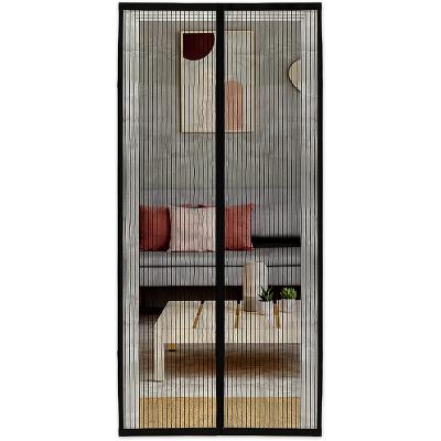 China 36x83 Full Folded Door Frame Seal Reinforced Fiberglass Mesh Screen Doors for sale