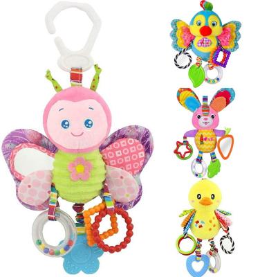 China Baby Plush Toys For 0-24 Months, Tinker Bells Baby Jingles With Teethers Plush Soft Early Development Animal Toys for sale