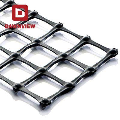 China Dawnview Industrial HDPE Plastic Geogrid 35-35KN Geogrid Uniaxial Biaxial Geogrid For Soft Soil Reinforcement for sale