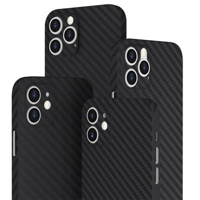 China Newest Anti-scratch/Fingerprint/Dirt/Shock Carbon Fiber Case For iPhone 12 Pro Full Coverage 0.35mm Max Thin Protection for sale