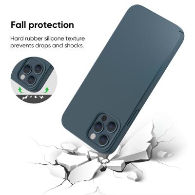 China Anti-scratch/Fingerprint/Dirt Mobile Accessories For iPhone 12 Pro Max Silicone Case With MagSafe 1.3mm Shockproof Rubber PC Case For iPhone 12/12 Pro for sale