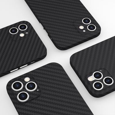 China Minimalist pit/handle/luxury newcomer light weight 2021 phone case for iphone 13 carbon fiber pattern pp cell phone case for iphone 13 pro for sale