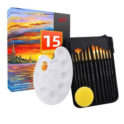 China BOMEIJIA 12pcs Watetcolor Paint Paint Set Brushes With Different Color OEM Artist Watercolor Oil Painting Art Supplies for sale