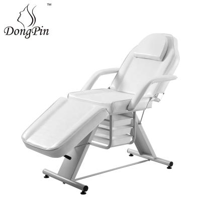 China Massage Table Backrest Adjustable Portable Massage Chair Bed Facial Massage Table With Drawers for sale