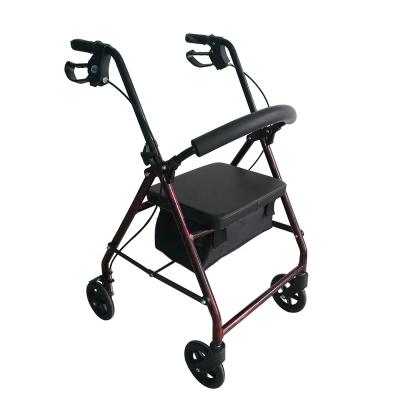 China Folding Rollator Walker Folding Rollator Armrest with 4 Wheels for sale