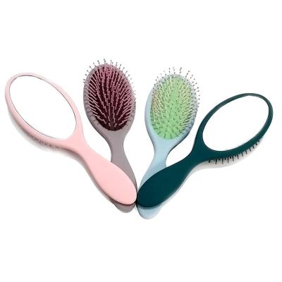 China Salon Hair Make Best Selling Personalized Hair Comb With Stylish Portable Mirror Massage Airbag Comb for sale