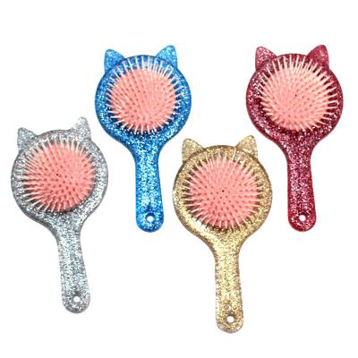 China Salon Hair Make Glitter Hairdressing Air Cushion Comb Cartoon New Fashion Multicolor Anti-static Massage Airbag Comb for sale