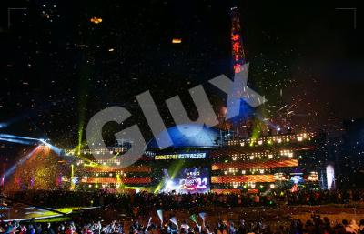 Chine Écran faisant défiler mince ultra léger du concert LED de table des messages de P10 LED à vendre