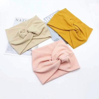 China High Elastic Warm Women Solid Soft Wool Knitted Headbands Keep Warm Go Out Yoga Running Sports For Winter for sale