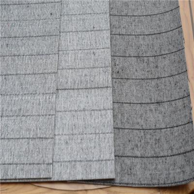 China Insole Board Needle Punched White Stripe Strobel Polyester Fabric Shoe Nonwoven Insole for sale