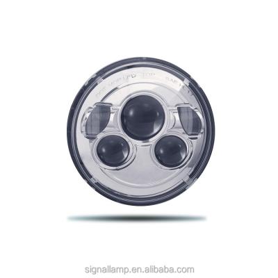 China PC Lens Truck Trailer 7 Inch PC Lens 18w 10-30v Round Low Beam 3800 LM Set High Power Car Accessories Led Lens 18w 10-30v for sale