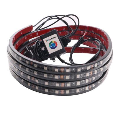 China APP Bottom Control Automobile Colorful Led Ambient Strip Lights Car Chassis Lamp RGB 5050 SMD LED Decorative Accessories for sale