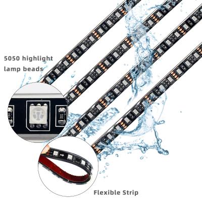 China Plastics 12v Led Car Chassis Atmo Flexible Strip Colored Lights Auto RGB for sale