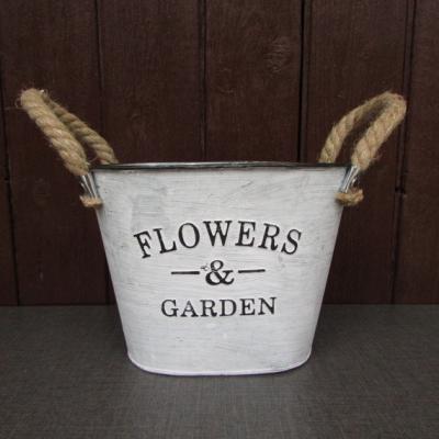 China Recyclable American Shabby Chic Decor Handmade Village Style Flowers Flower Pot for sale