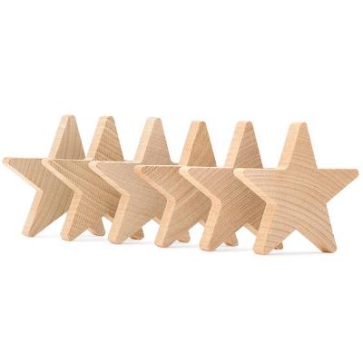 China New Style China Wood Craft Star Unfinished Natural Wooden Christmas Tree Decoration for sale