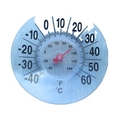 China Transparent Dial Outdoor Face Thermometer Window Microwave Thermometers Bimetal Thermometer for sale