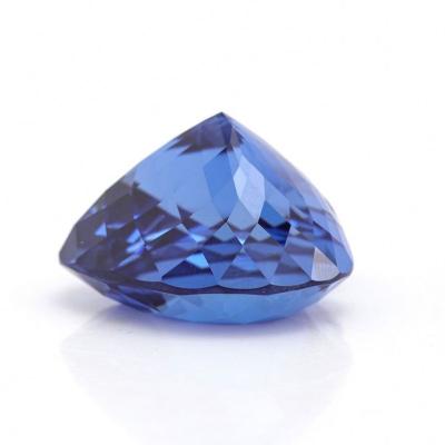 China Fire Heart Sapphire Gemstone With Various Shape Blue Popular Color Set Or Shape Lab Developed Wholesale In Stock For Jewelry Inscription for sale