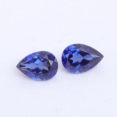 China Gemstones September Lucky Stone Loose Sapphire Lab Grown Wholesale Blue Cut Oval Sapphire Lucky Stone Game Or Fire Color for sale