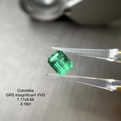 China 0.1-5 Carat High Quality Environmental Friendly Emerald China Supplier Real Synthetic Lab Grown Round Emerald Loose Gemstones for sale