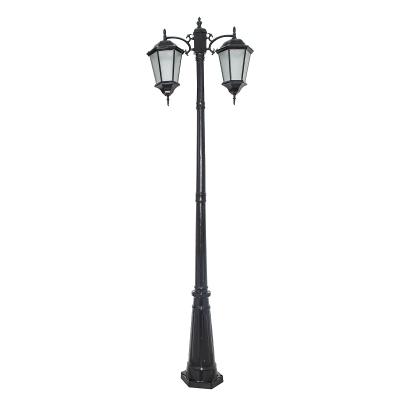 China Garden Post Lights Two Arm Ideas Lamp 110v Outdoor Modern Garden Street Pathway Lantern Light for sale