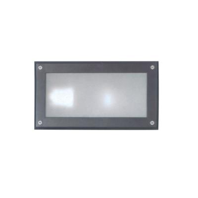 China Contemporary Rectangle Aluminum Wall Lamp Recessed Mounted Step Light for sale