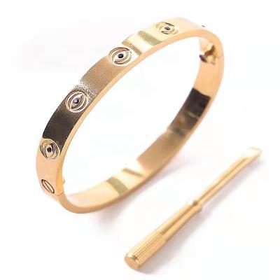 China Stainless Steel Charm Love Fashion Jewelry Bangles & Bangles Punk Moissanite Wand for sale