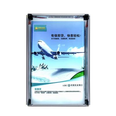 China Wall Mounted Led Flash Frame UV Poster Advertising Art Custom Light Box Rectangle for sale