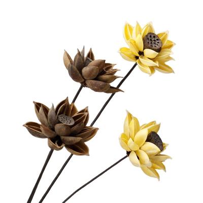 China Delicate& Color stable fresh style Lotus With Seedpod Wedding Wholesale for festival gift and home decoration for sale