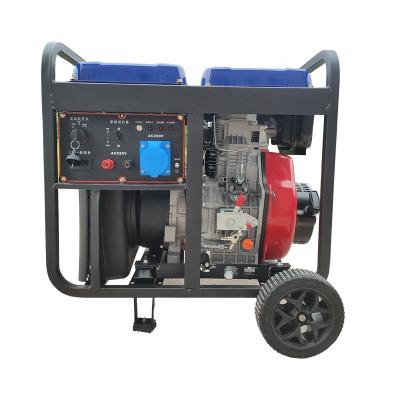 China Diesel Generator 7500W AC Output Power Supply 7.5KVA With 15L Wheels for sale