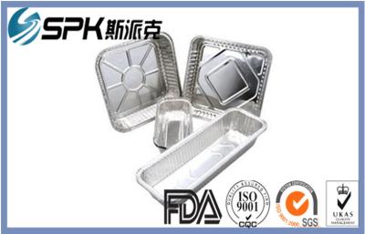 China Noodle Tray Square Disposable Aluminium Foil Food Containers For Food Packaging Pasta for sale