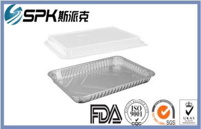 China Large Food Grade Disposable Foil Containers Foil Pizza Dish / Plate / Tray for sale